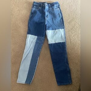 Hollister Multi Color Ultra High Rise Mom Jeans Size W25 L27 Vintage Stretch